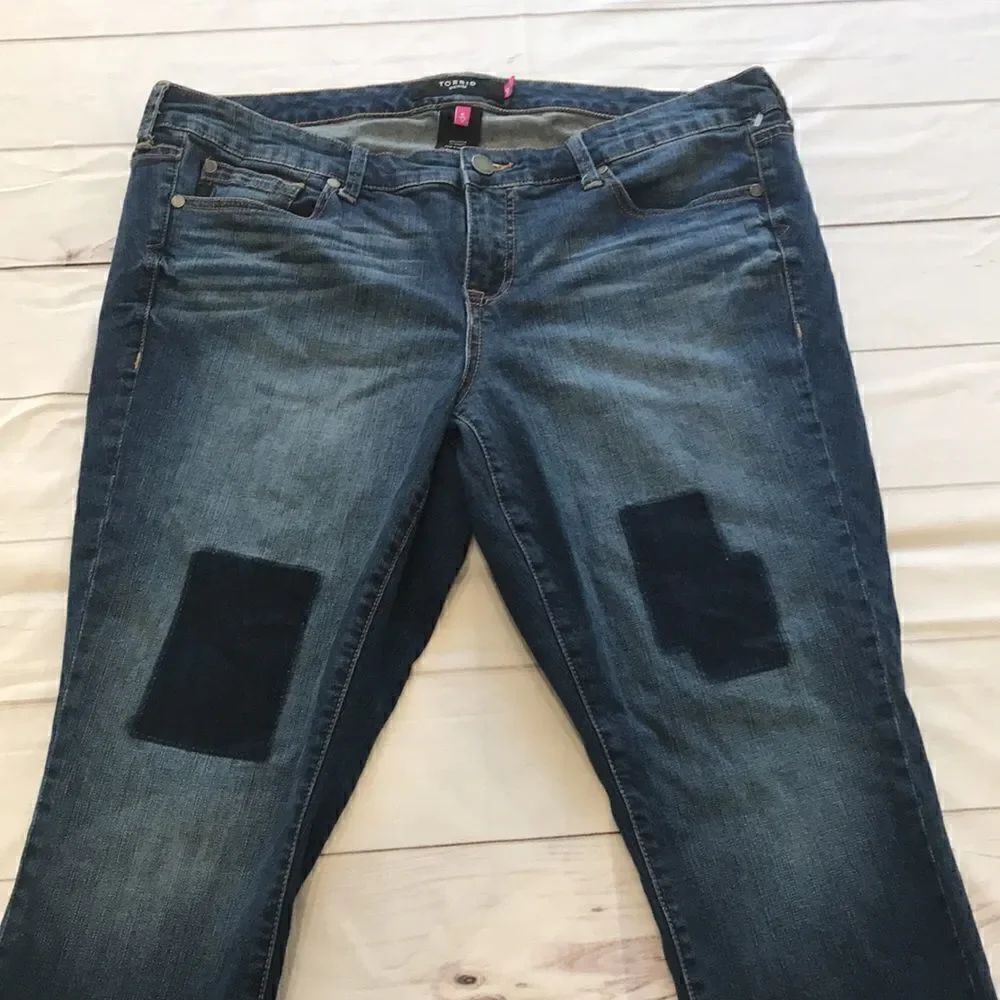 Torrid Patch Denim Jeans - Picture 3 of 11